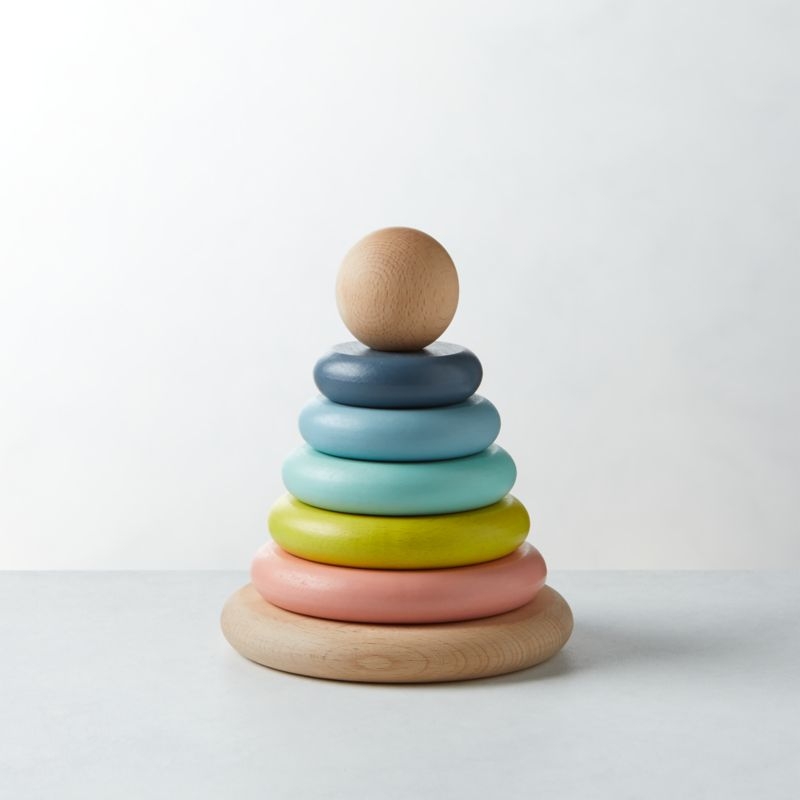 Small Wooden Baby Stacking Rings - Image 2