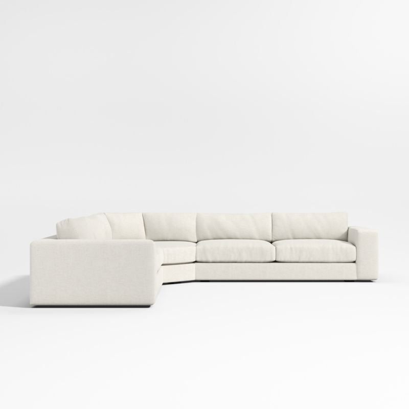 Oceanside Deep Low 3-Piece L-Shaped Wedge Sectional Sofa - Image 2