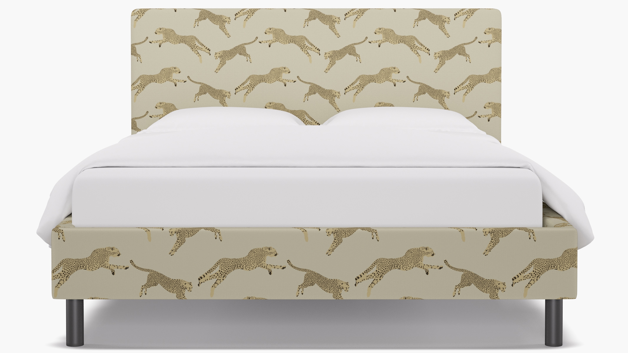 Tailored Platform Bed, Desert Cheetah, Queen - Image 0