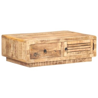 Sheila Solid Wood Solid Coffee Table with Storage - Image 0