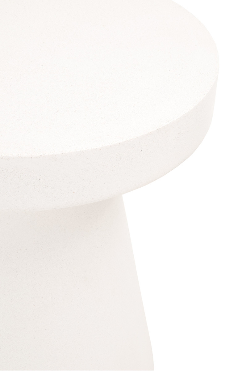 Tack Accent Table, Ivory - Image 1