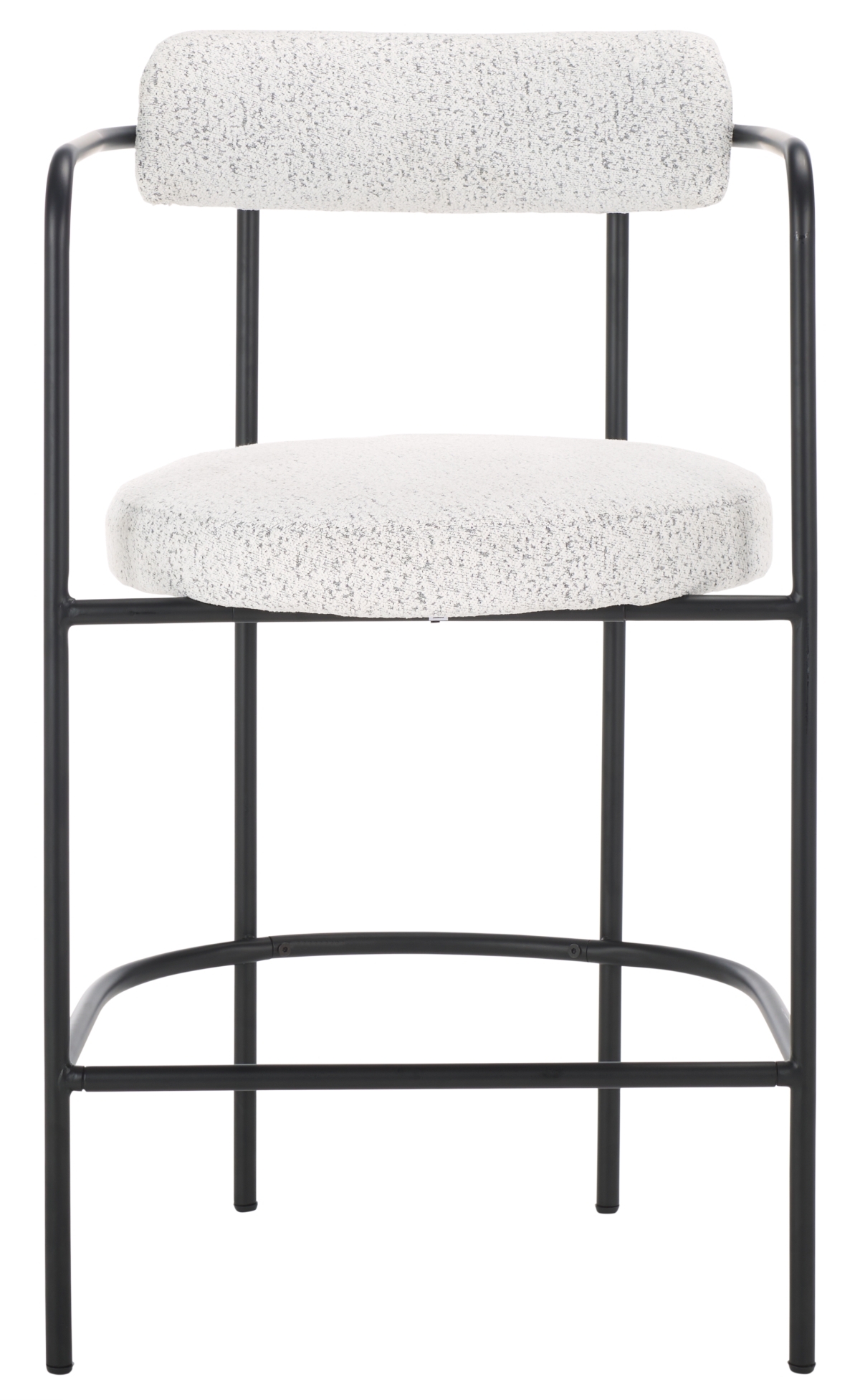 Andrean Arm Counter Stool - White / Black - Image 0
