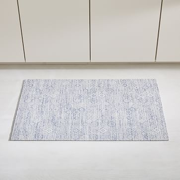 Chilewich Mosaic Woven Floor Mat23x36Blue - Image 2