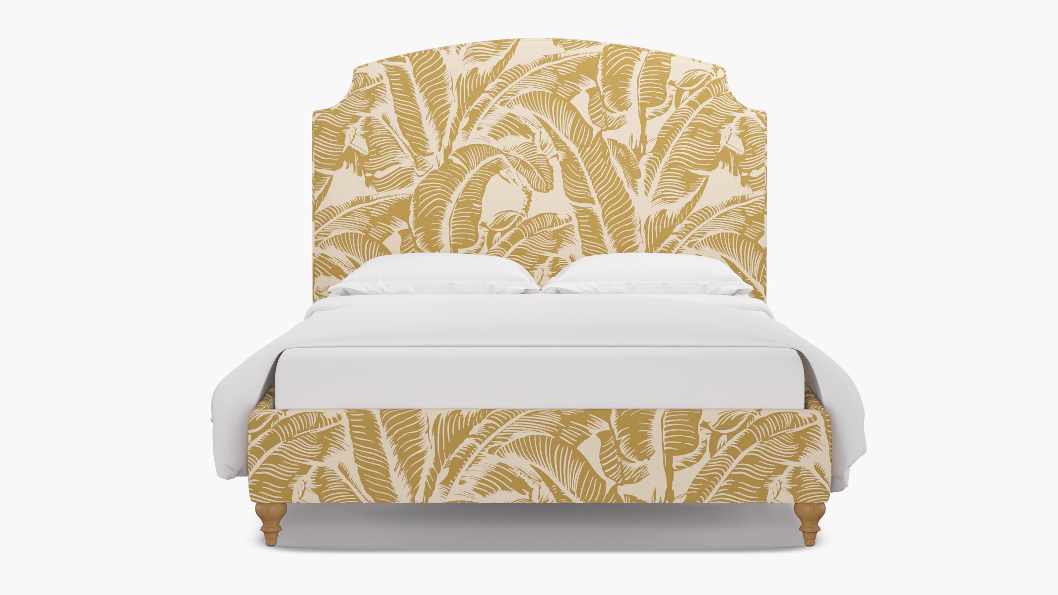 Cove Bed, Ochre Martinique® Encore, Natural Traditional Turned Leg, Twin - Image 0