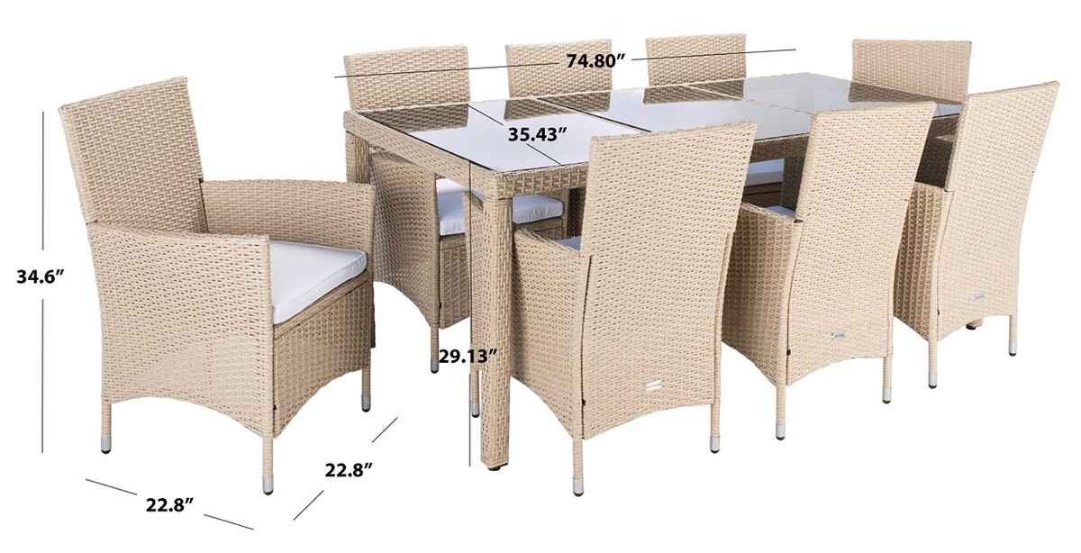 Hailee Dining Set - Beige/White - Safavieh - Image 8