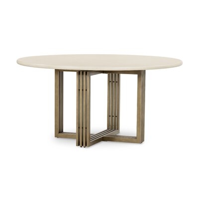 Neddy 60" Pedestal Dining Table RESTOCK Nov 26, 2021. - Image 0