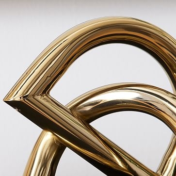 Polished Brass Two Link Object - Image 1