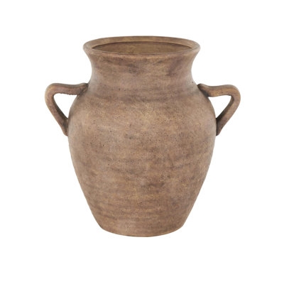 Birch Lane™ Daily Ceramic Antique Style Textured Vase With Shadings And Handles - Image 0