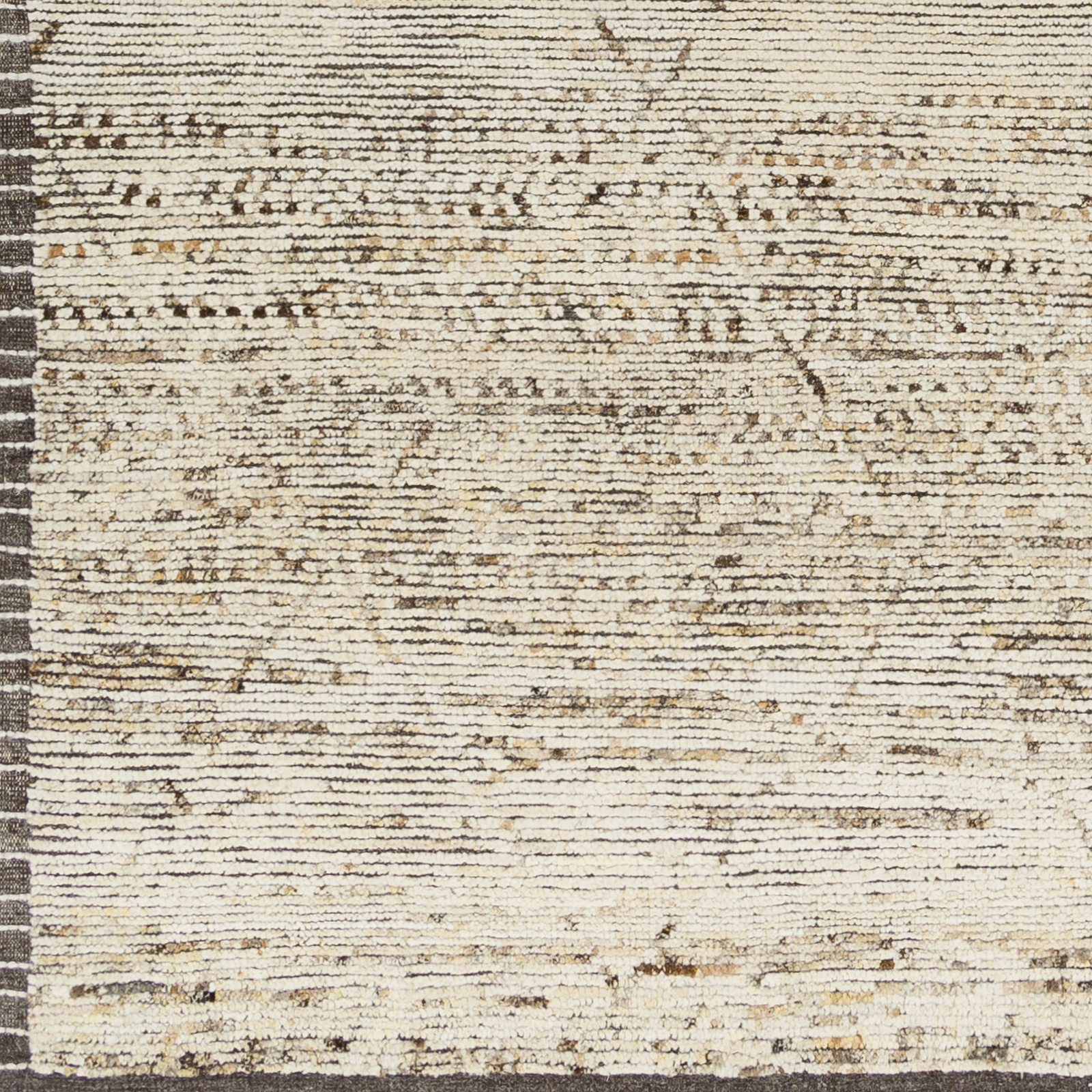 Khyber Beige Indoor 2'6" x 8' Handmade Rug - Image 1