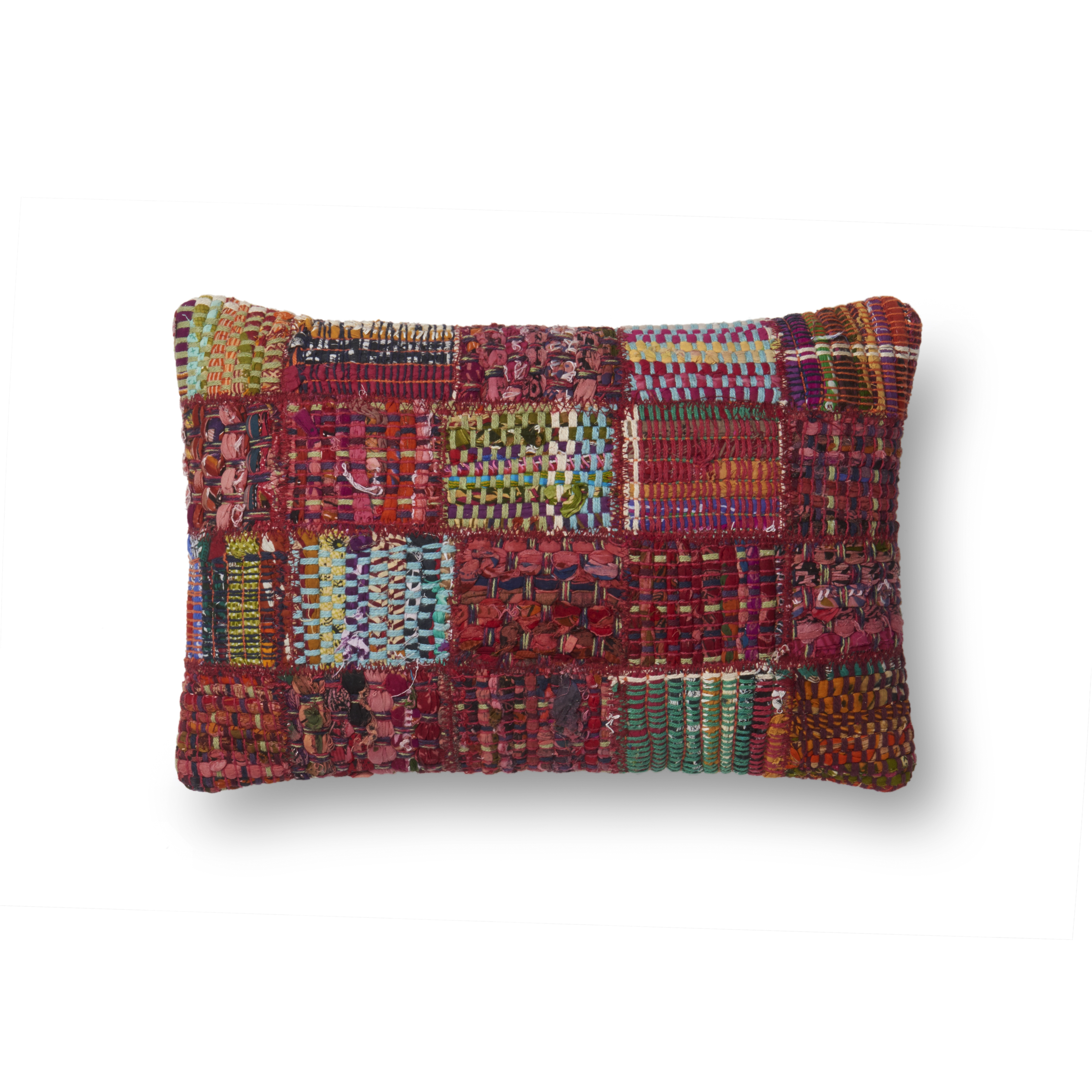 Loloi Pillows P0535 Red / Multi 13" x 21" Cover Only - Image 0