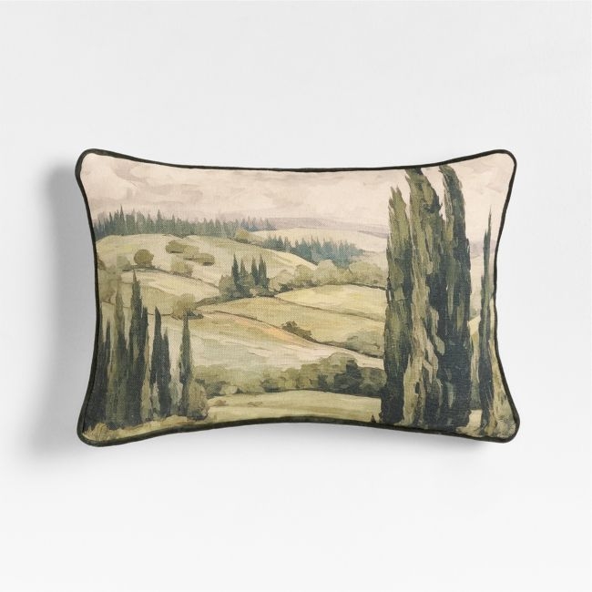 Tuscan Landscape 22"x15" Throw Pillow Cover - Image 0