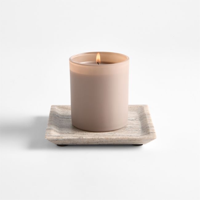 Tuscan Small Beige Marble Square Tray - Image 0