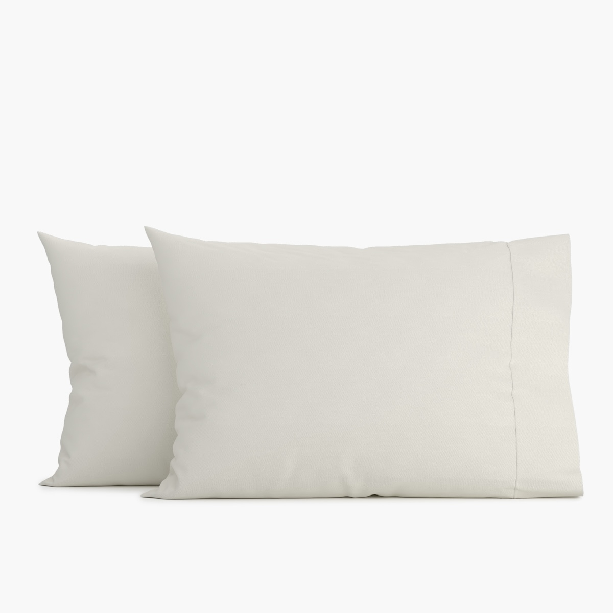 Organic Cotton Pillowcases, Ivory, King - Image 0