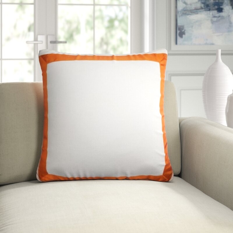 Square Feathers Marquess Feathers Throw Pillow Cover & Insert - Image 0