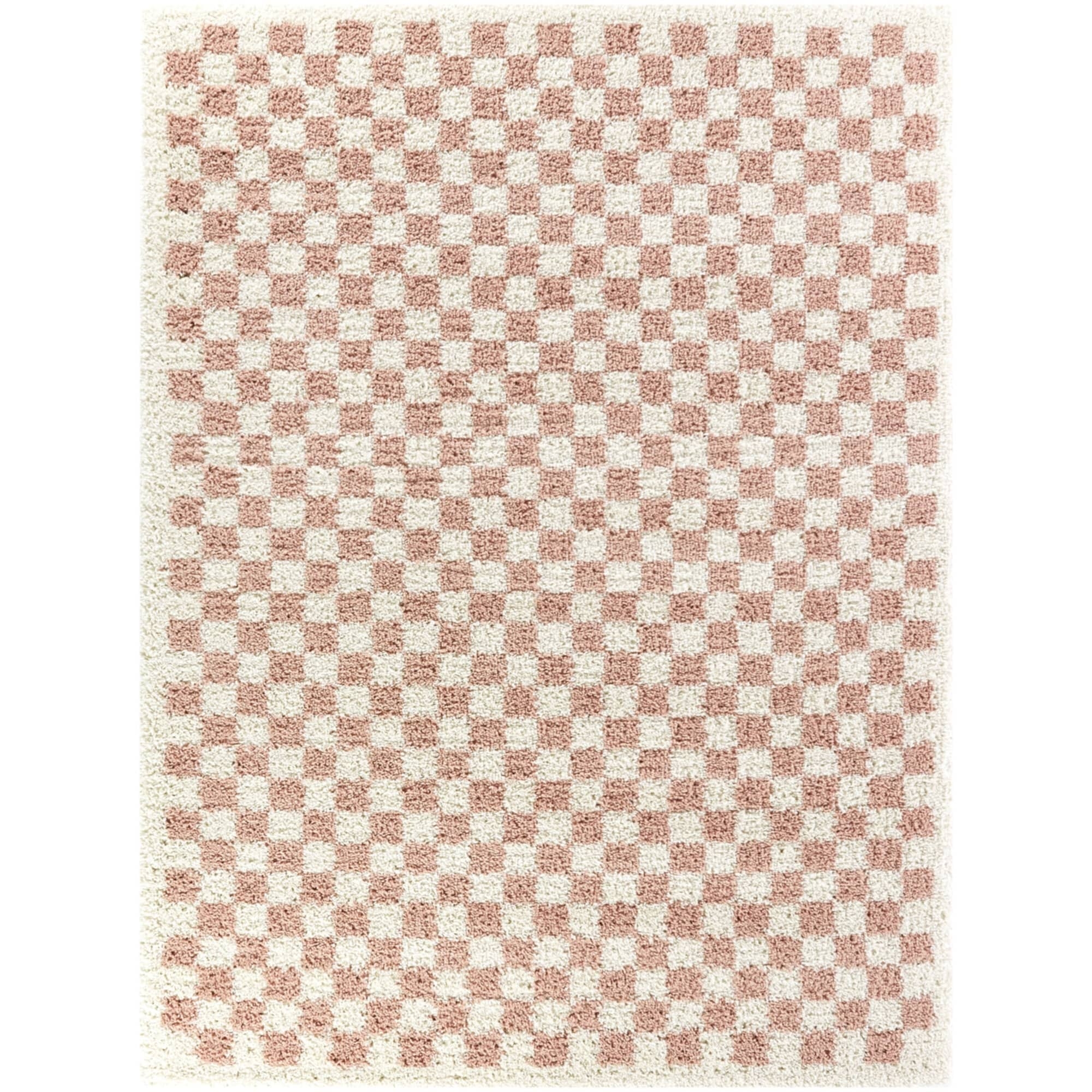Covey Plush Checkered Thick Shag Area Rug - Image 7