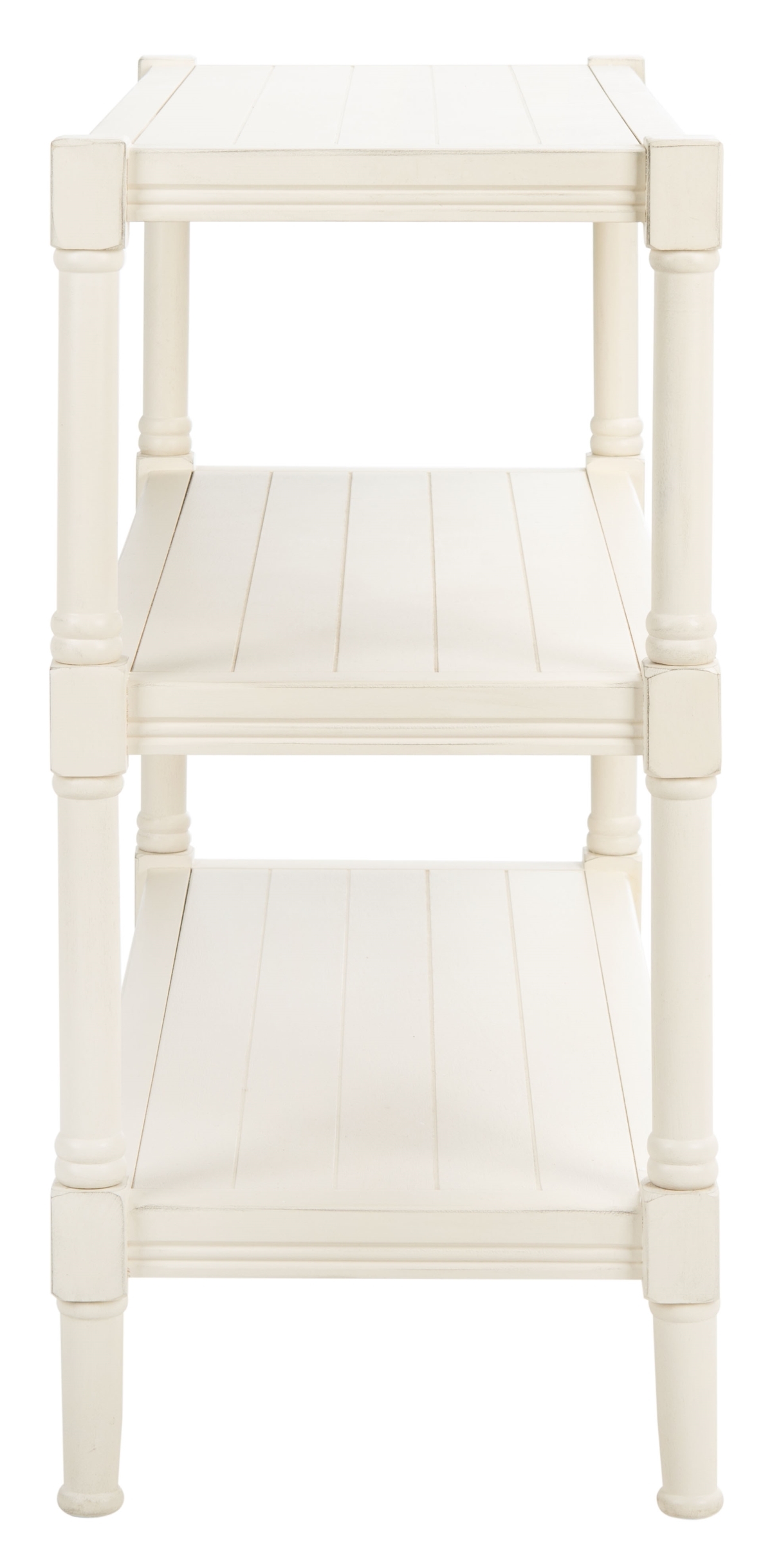 Rafiki 3 Shelf Console - Distressed White - Safavieh - Image 6