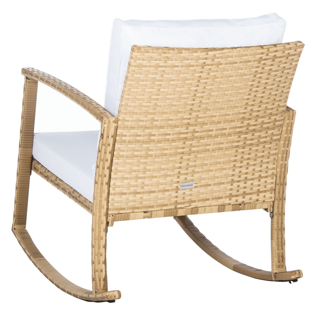Daire Rocking Chair - Natural/White - Safavieh - Image 7