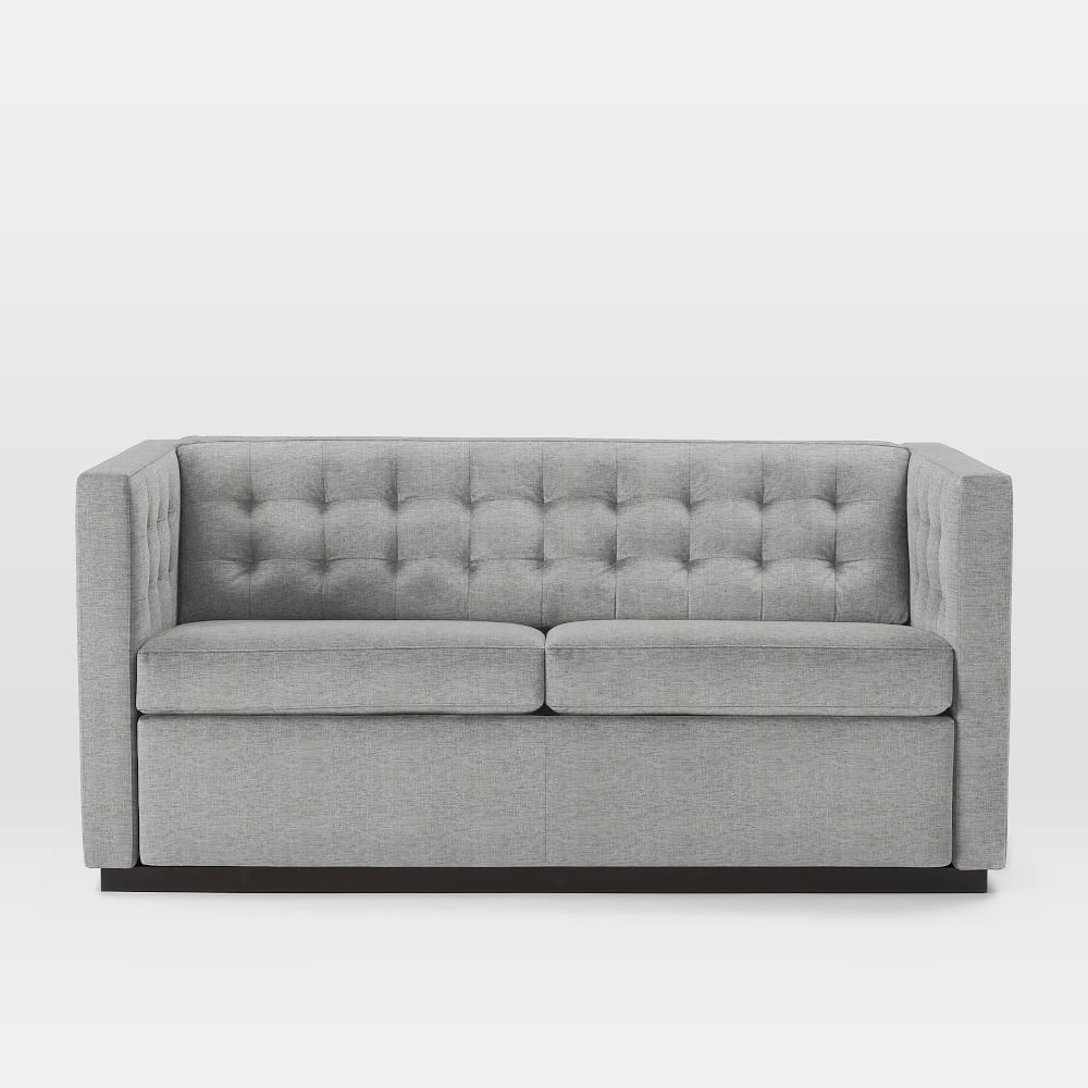 Rochester 72" Sleeper Sofa, Deco Weave, Pearl Gray - Image 0