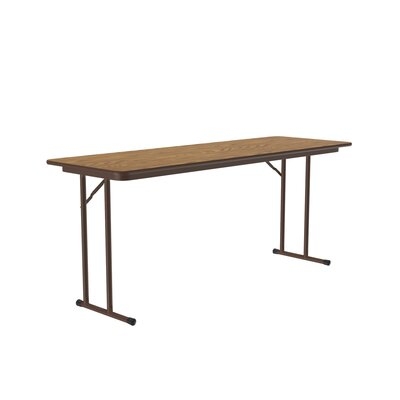 72" L Fixed Height Off-Set Leg Seminar Particle Board Core High Pressure Training Table - Image 0