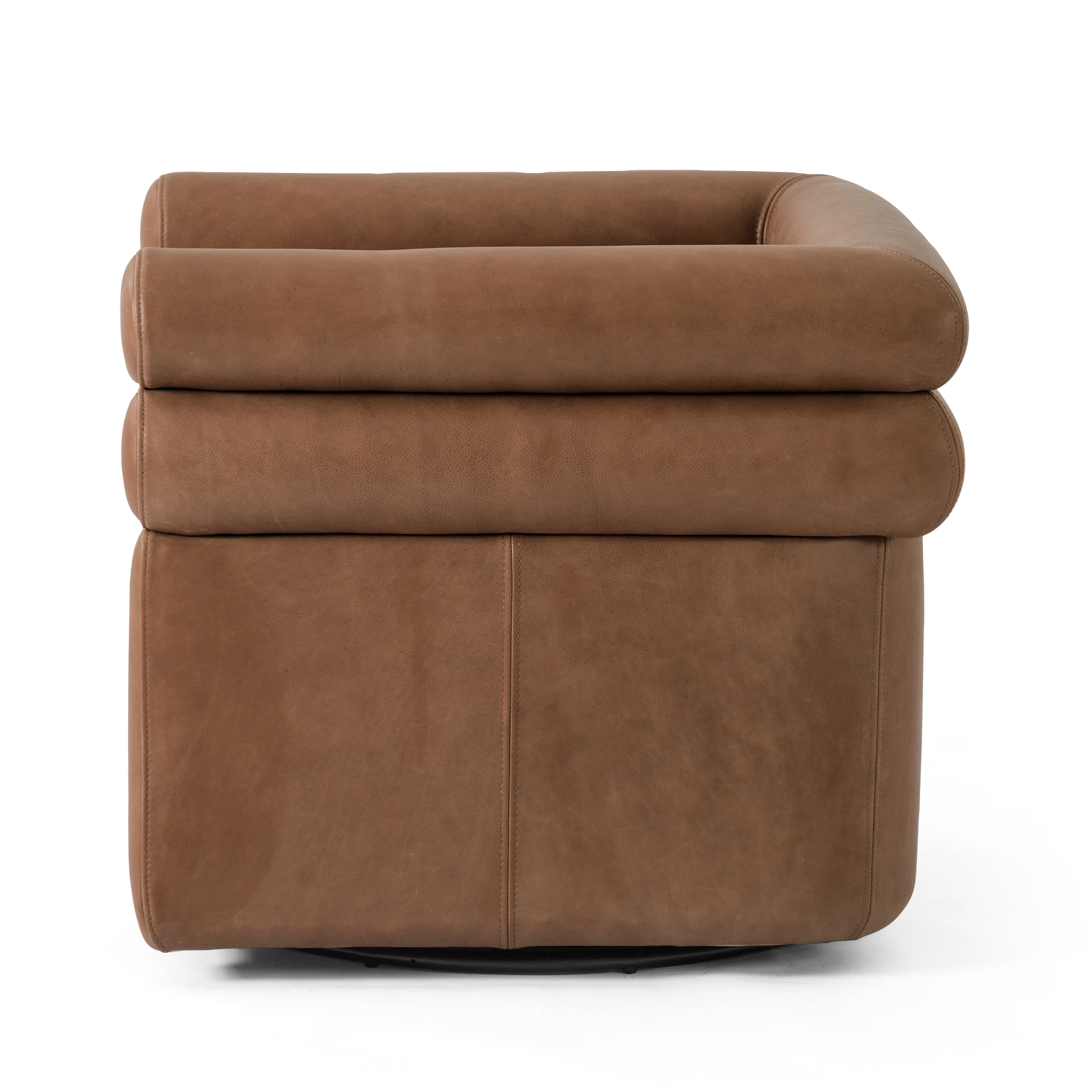 Evie Swivel Chair - Palermo Cognac - Image 4