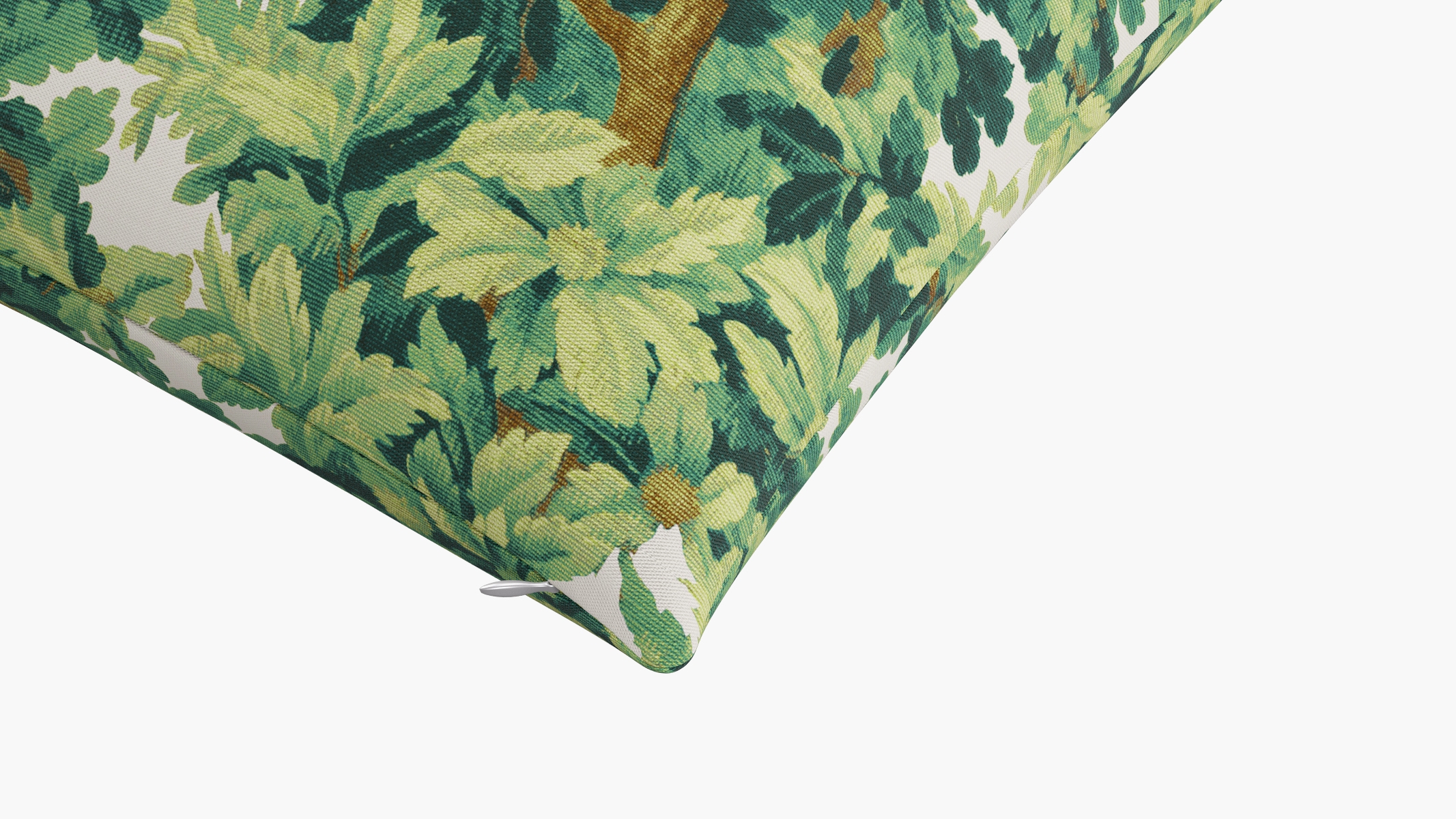 Throw Pillow 22", Verdure Bois De Chene, 22" x 22" - Image 1