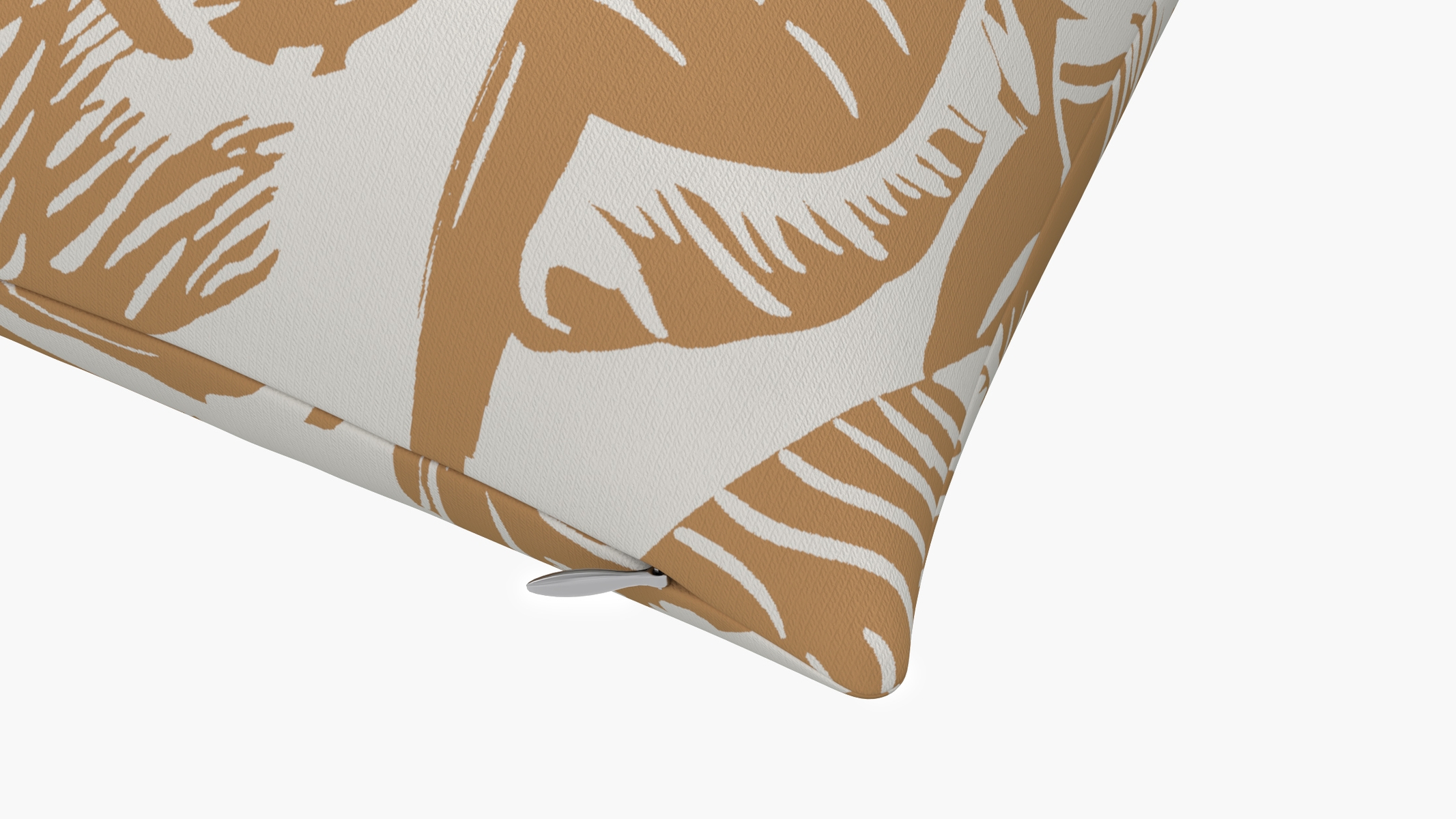 Outdoor 22" Throw Pillow, Caramel Martinique® Encore, 22" x 22" - Image 1