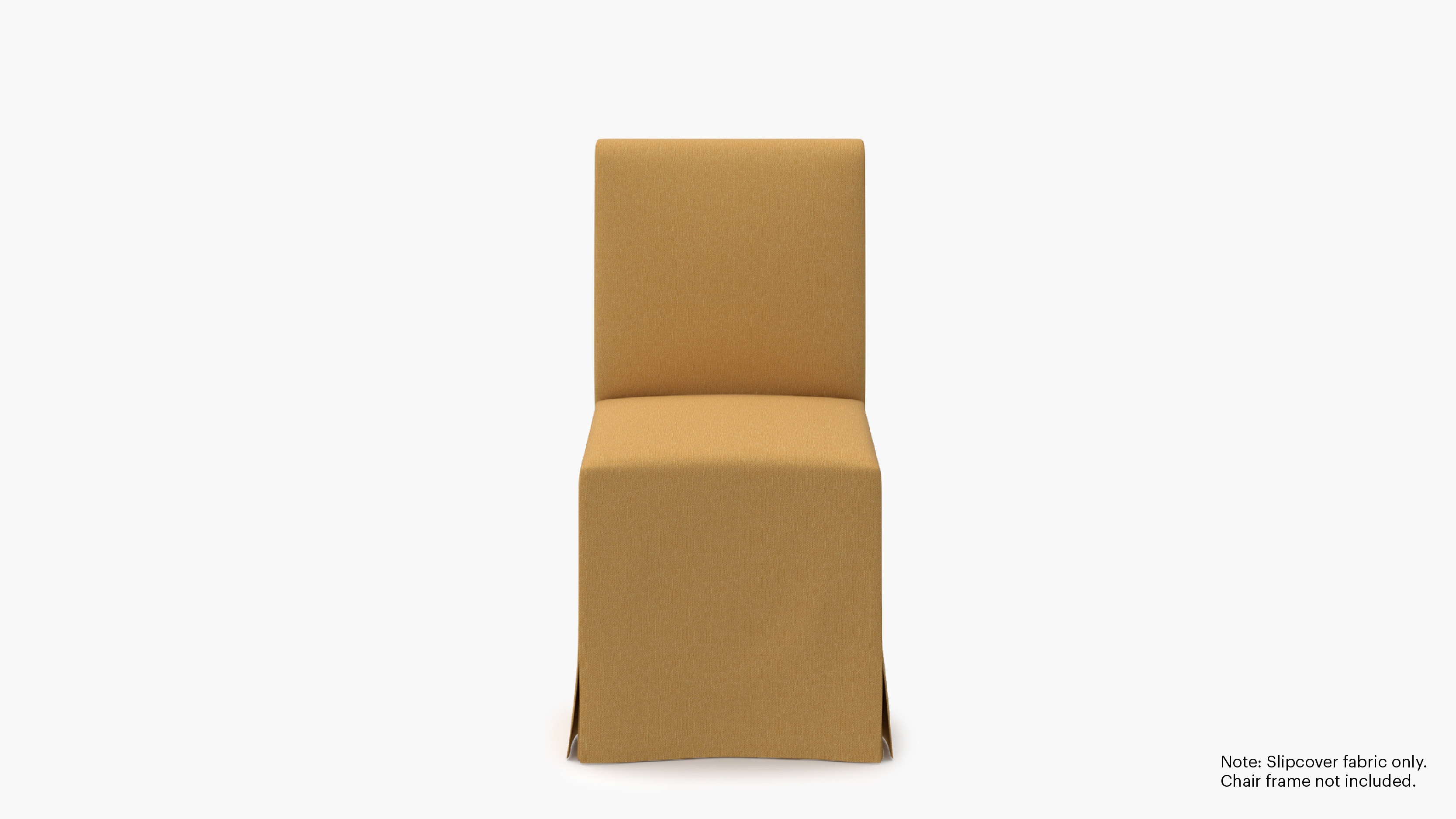 Slipcovered Signature Dining Chair - Cover Only, French Yellow Everyday Linen - Image 0