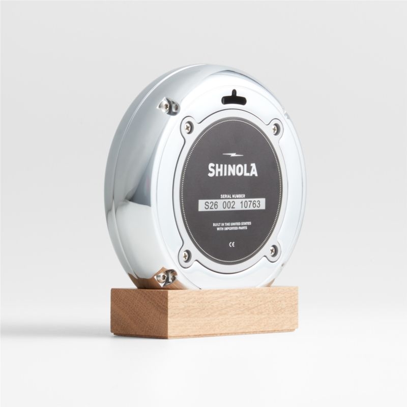 Shinola Runwell Chrome Desk Clock - Image 2