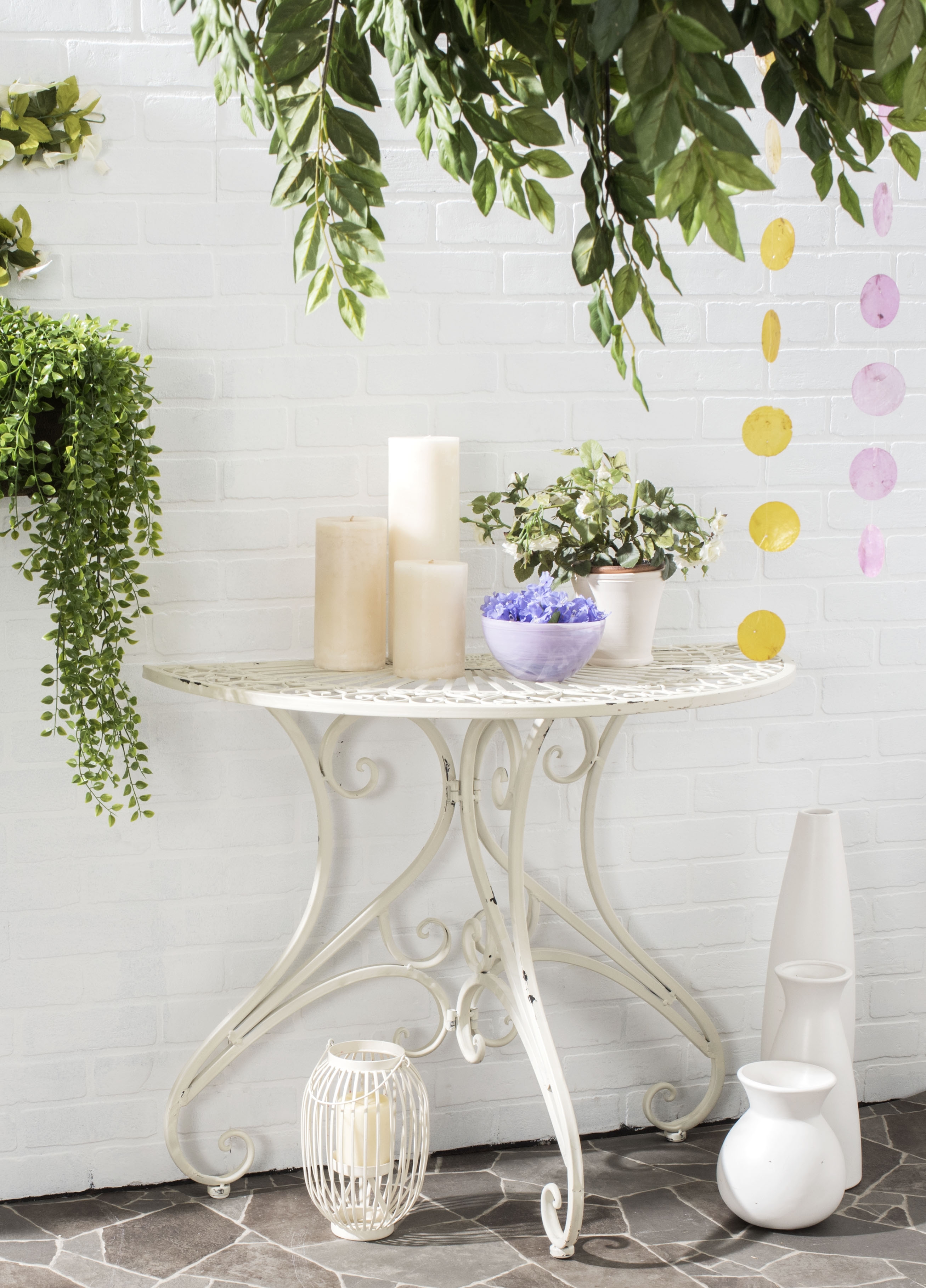 Annalise Accent Table - Antique White - Safavieh - Image 0