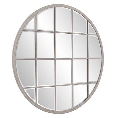 Superior Round White Wash Mirror - Image 0