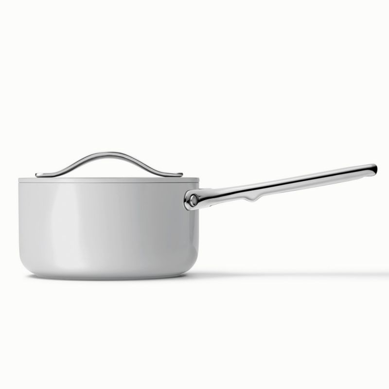 Caraway ® Grey Ceramic Non-Stick Mini Fry Pan & Sauce Pan Cookware Duo - Image 2