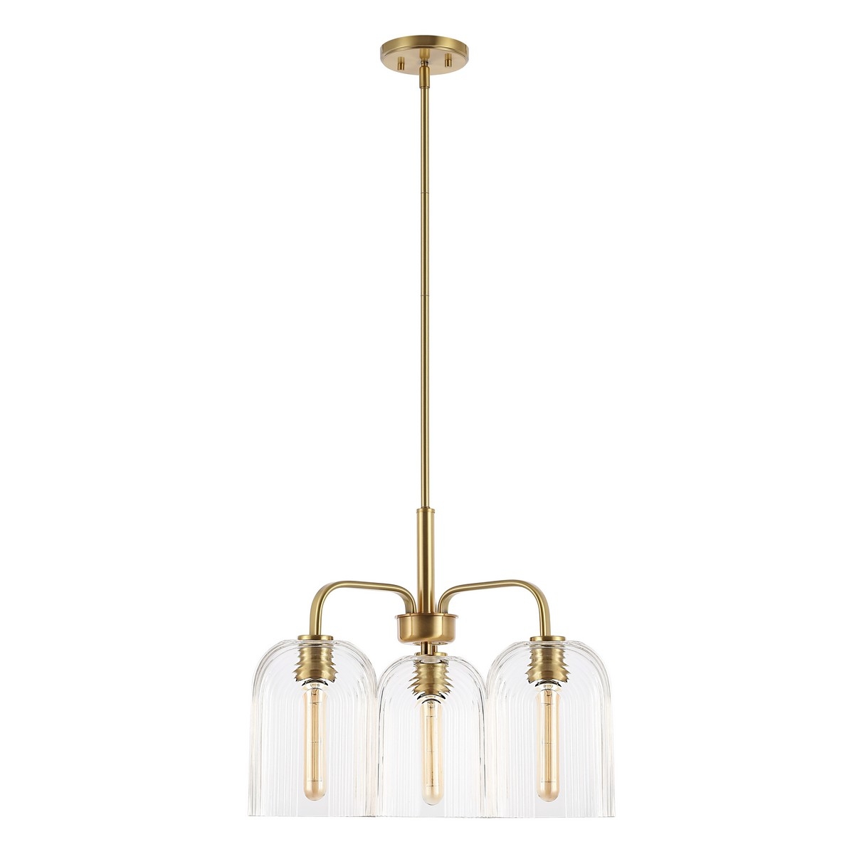Romeyn 3Lt 21" Pendant - Brass - Safavieh - Image 0