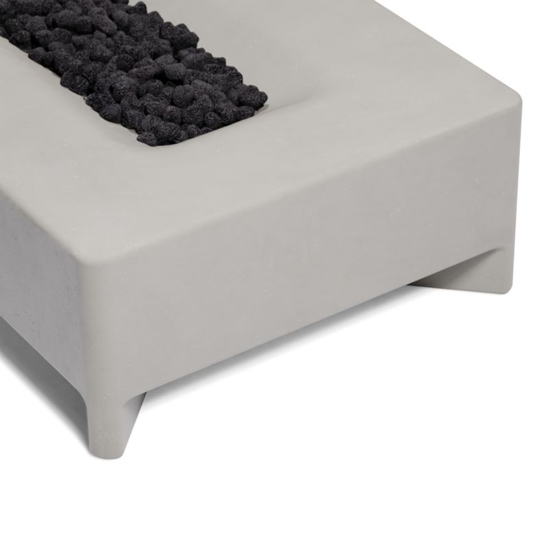 Neighbor ™ Rook Rectangle Stone Natural Gas Fire Table - Image 3