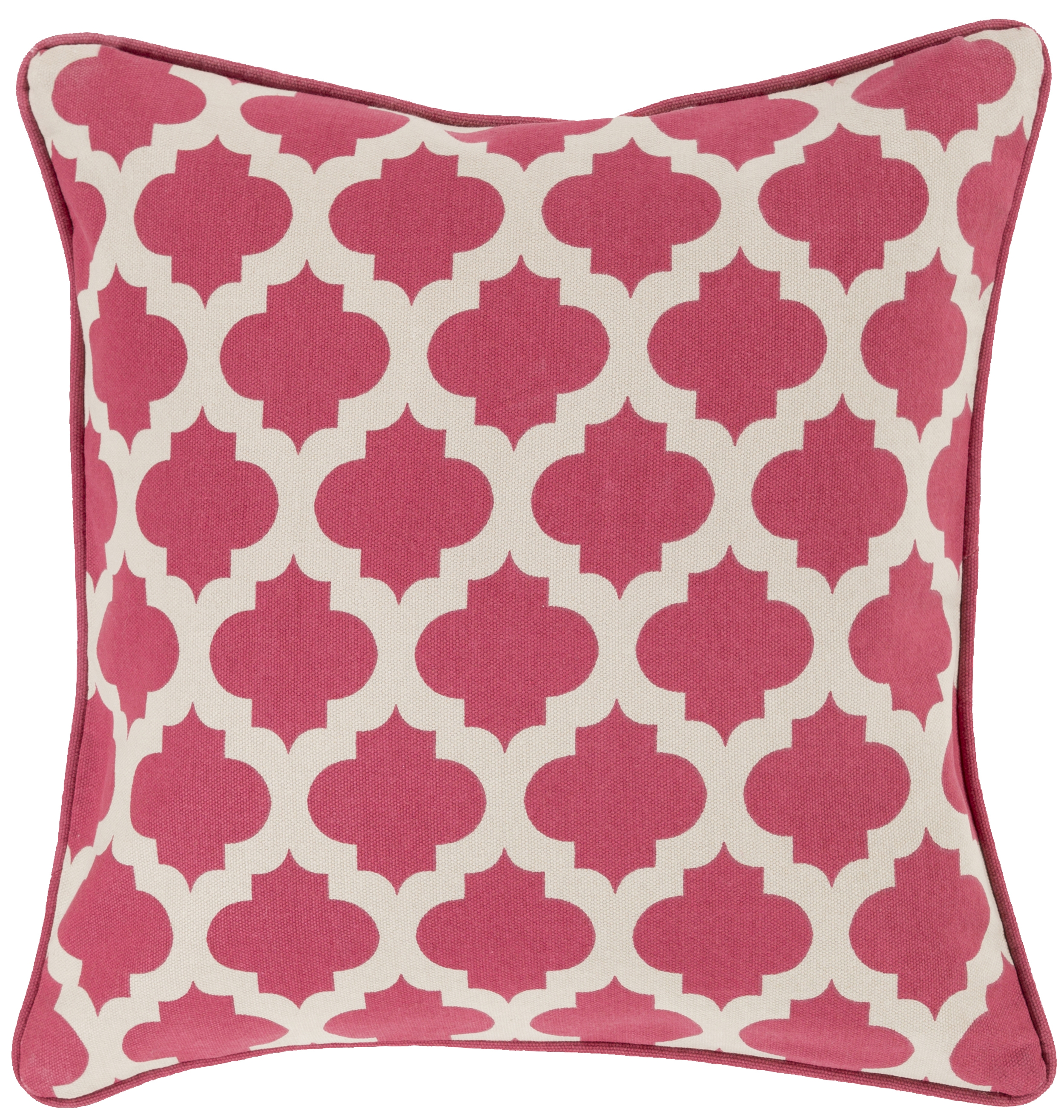 Morrocan Printed Lattice MPL-006 18"L x 18"W Pillow Cover - Image 0