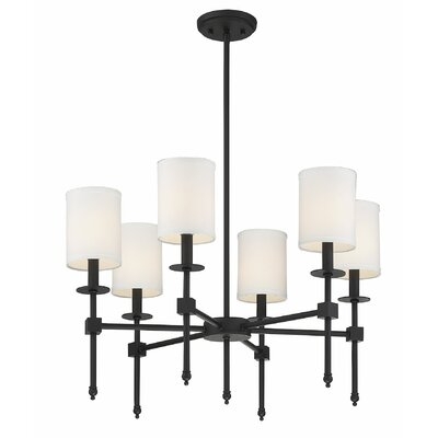 Watford 6-Light Shaded Chandelier - Image 0