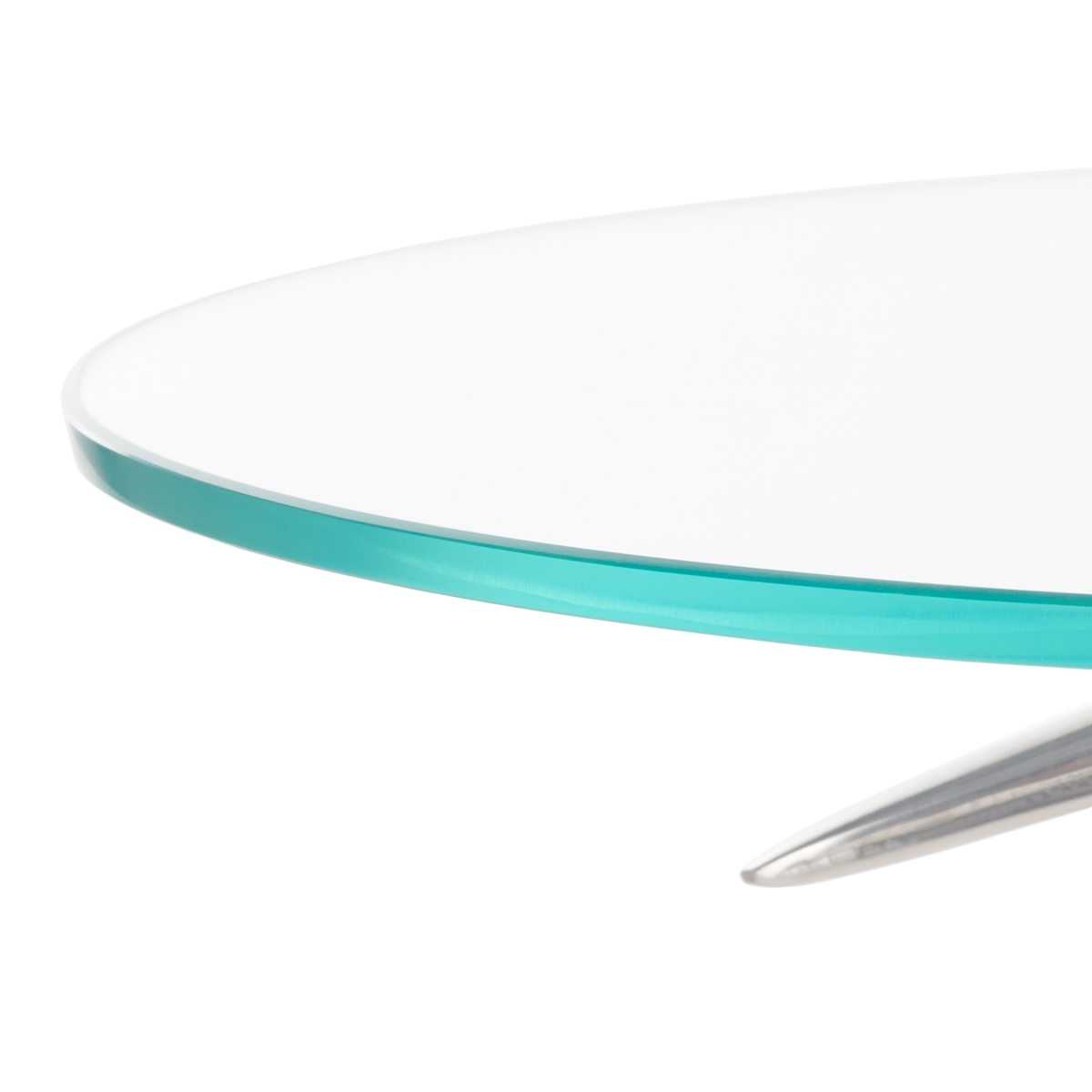 Tori Crane Base Accent Table - Silver / Glass - Safavieh - Image 2