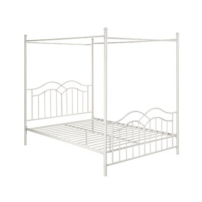 Virgilina Traditional Iron Queen Canopy Bed - Image 0