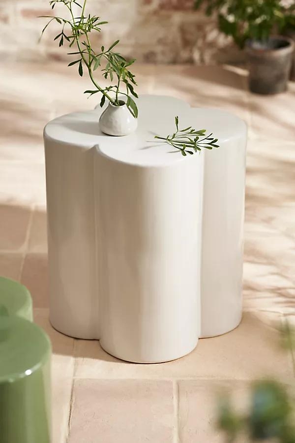 Clover Ceramic Side Table - Image 0