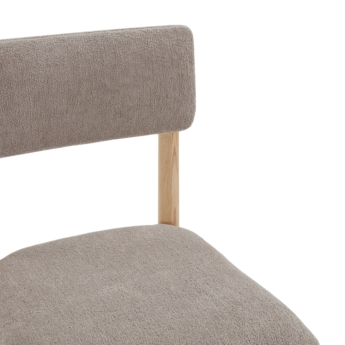 Wrenley Boucle Dining Chair - Light Brown/Natural - Image 2