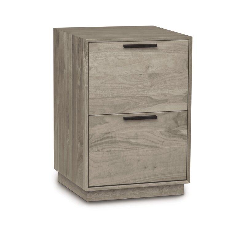 Copeland Furniture Linear Office 2-Drawer Vertical Filing Cabinet Color: Smoke Cherry - Image 0