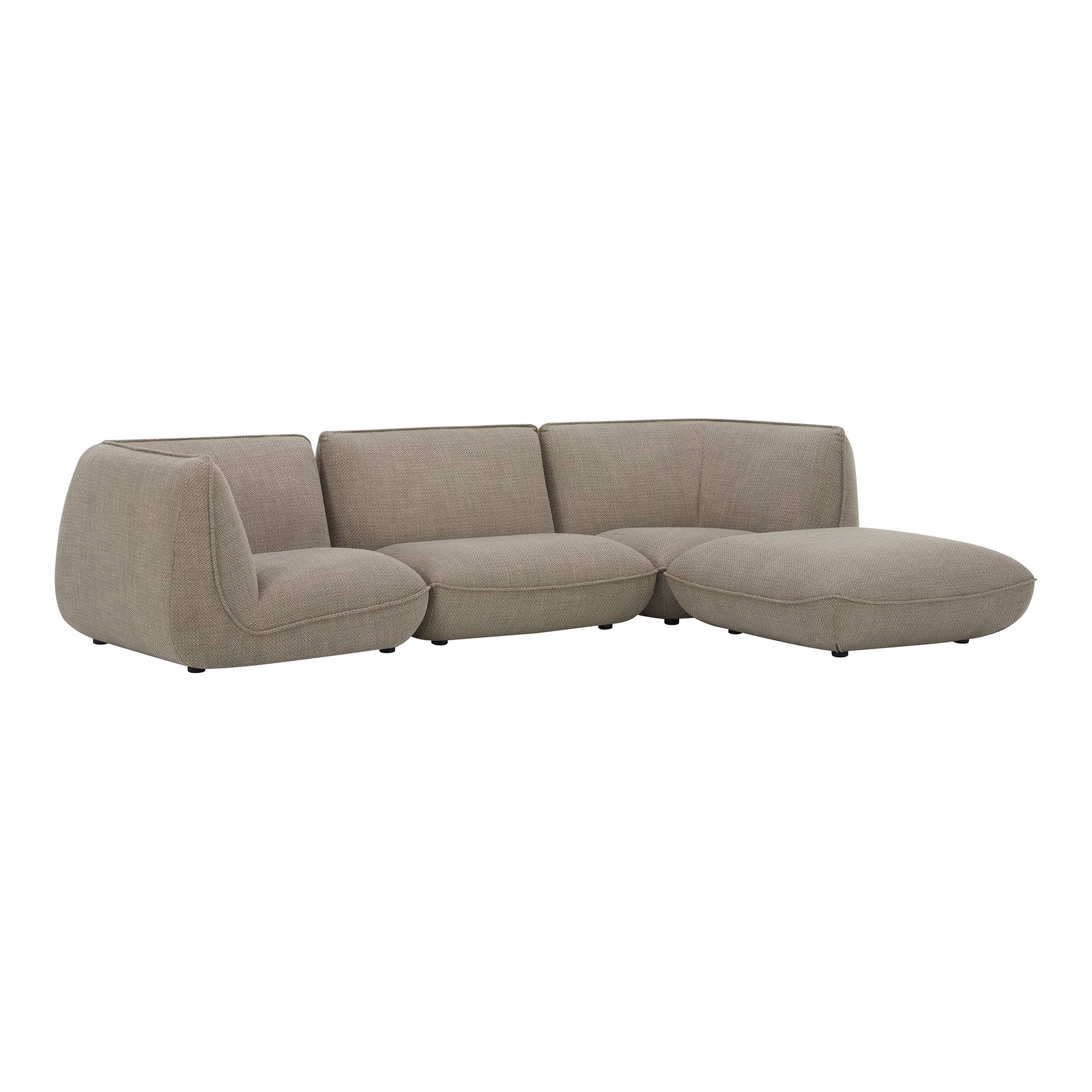 Zeppelin Lounge Modular Sectional Speckled Pumice - Image 1