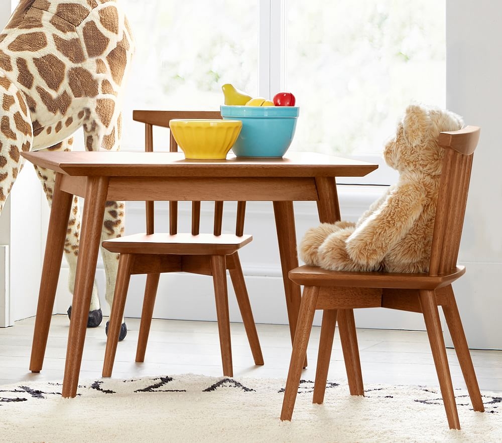 west elm x pbk Mid-Century My First Play Table & Chair Set, Acorn, UPS - Image 0