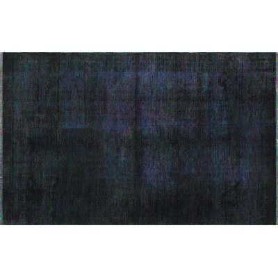 One-of-a-Kind Japhenia Hand-Knotted 1980s Dark Gray 4'7" x 7'2" Wool Area Rug - Image 0