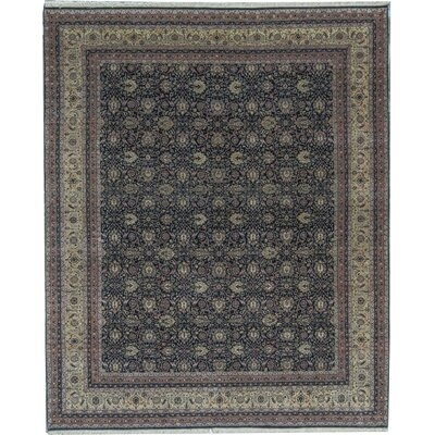 One-of-a-Kind Lamani Hand-Knotted Black/Gold/Beige 8'1" x 9'10" Wool Area Rug - Image 0
