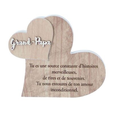 Grand-Papa Heart Shaped Block Sign - Image 0