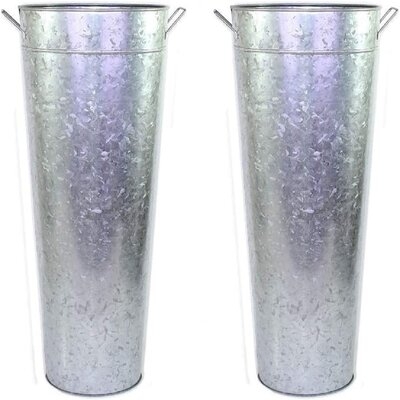 2 Piece Strathern Silver Metal Table Vase Set - Image 0