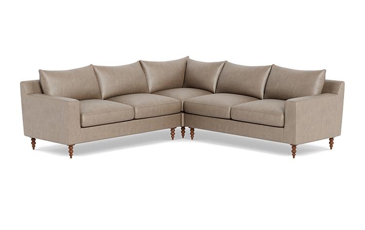 Sloan Leather 4-Seat Corner Sectional Sofa - Image 1