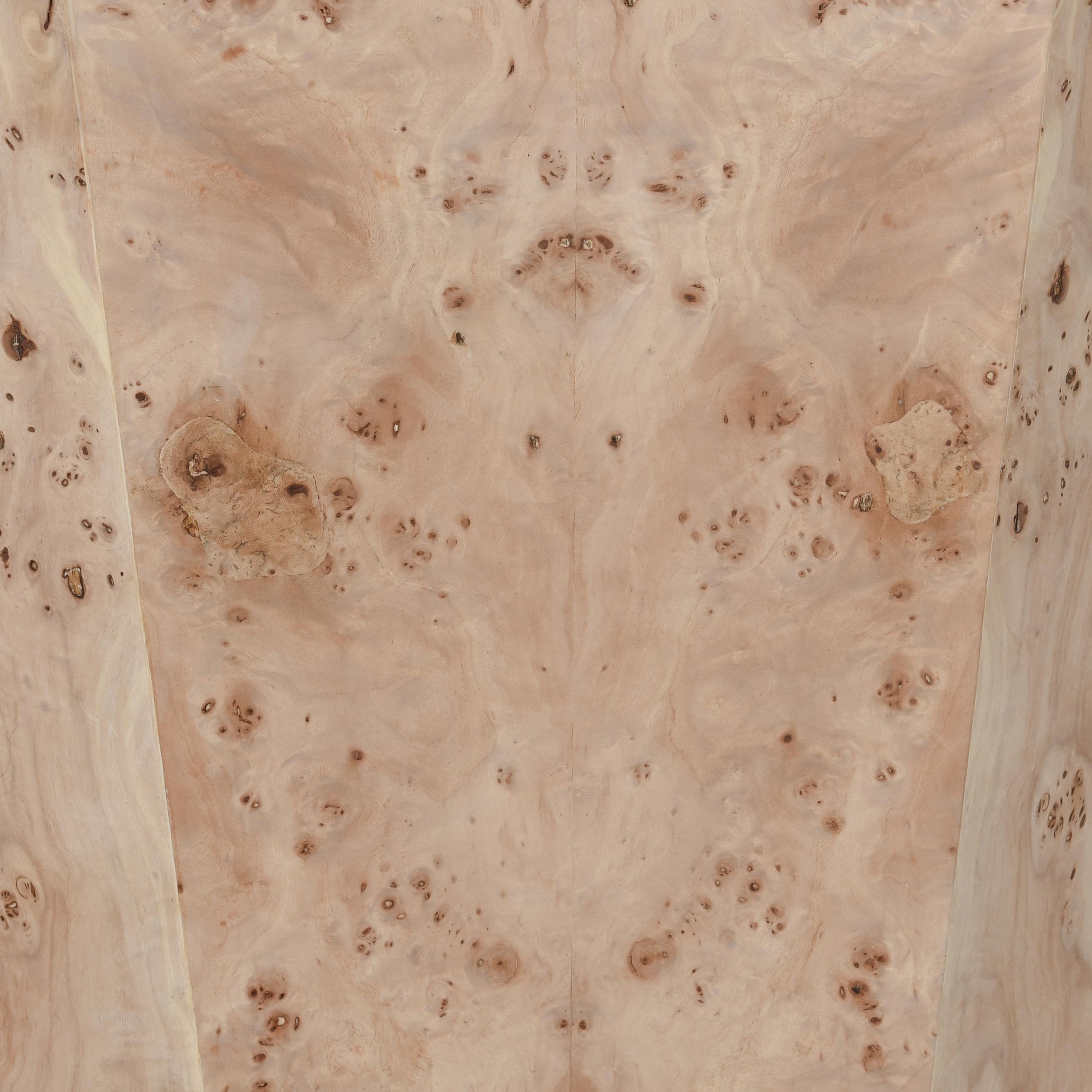 Avena Burl Wood 17" Square End Table Natural - Image 3
