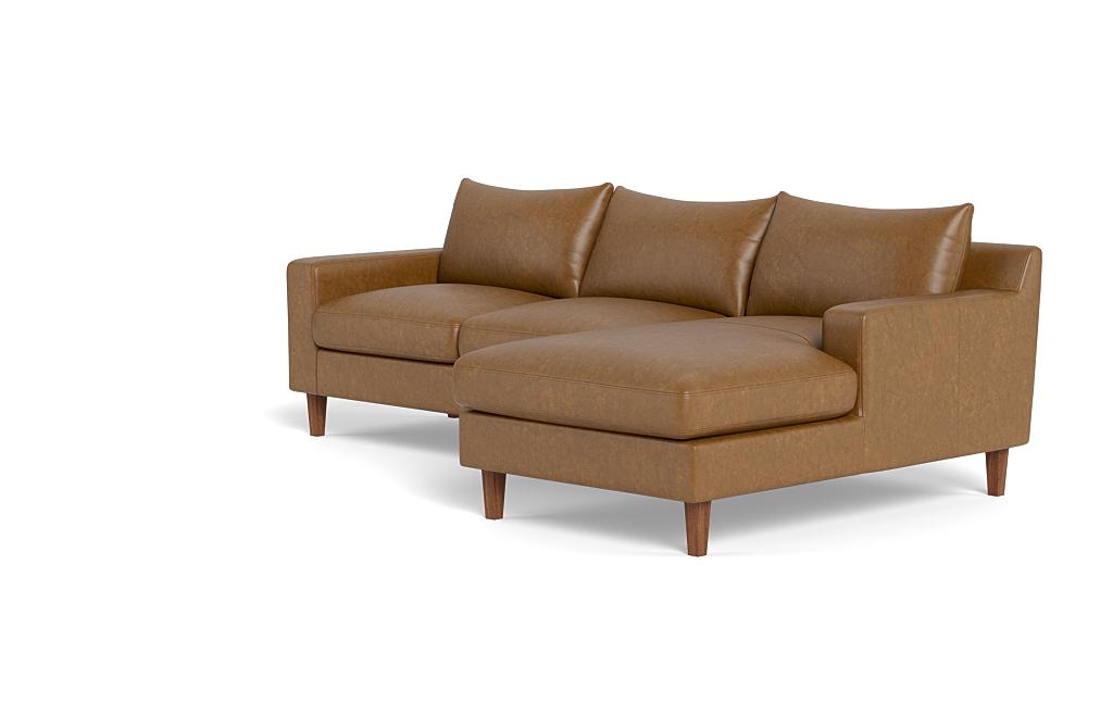 Sloan Leather Right Chaise Sectional - Image 2