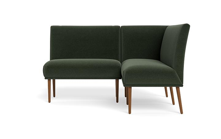 Dorian Upholstered Petite Right Banquette with Tufting Option - Image 0